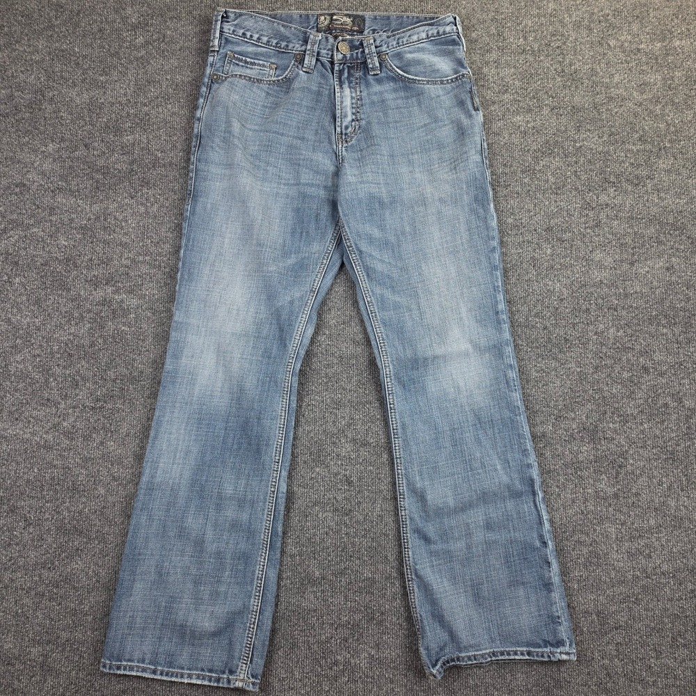 Silver Grayson Bootcut Jeans Men's 31x32 Denim Med Wash Blue Relaxed Western